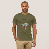 Biljarttafel T-shirt (Voorkant volledig)