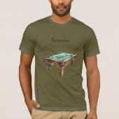 Biljarttafel T-shirt (Voorkant)
