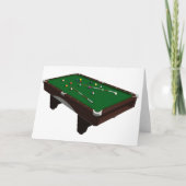 Biljarttafel Wenskaarten Kaart (Voorkant)