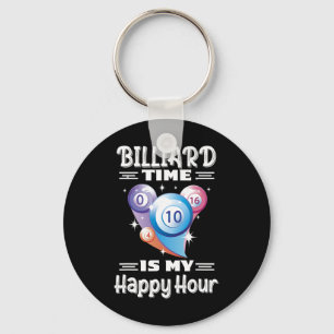Biljarttijd Happy Hour met Biljart Sleutelhanger