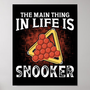 Biljarttruien voor mannen Main Thing in Life Snook Poster