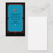 Biljartzaal en sportbar visitekaartje (Voorkant / Achterkant)