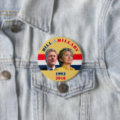 Bill 1992 & Hillary 2016 Ronde Button 7,6 Cm (In situ)