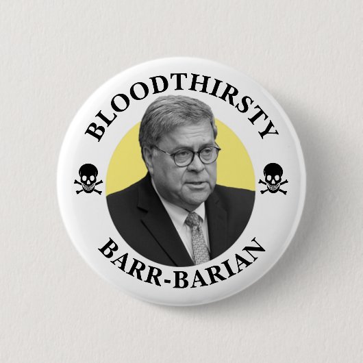 Bill Barr: Amerikaanse looddorstige procureur-gene Ronde Button 5,7 Cm (Voorkant)