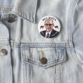 Bill Bayes voor President Ronde Button 5,7 Cm (In situ)