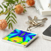 BILL ~ Blue Green and Yellow ~ Sleutelhanger (Zijkant)