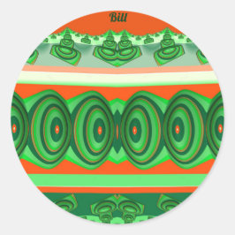 BILL ~ CHRISTMAS ~ RONDE STICKER