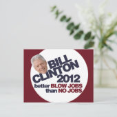 Bill Clinton 2012 Briefkaart (Staand voorkant)