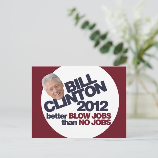 Bill Clinton 2012 Briefkaart (Staand voorkant)