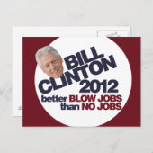 Bill Clinton 2012 Briefkaart (Voorkant / Achterkant)