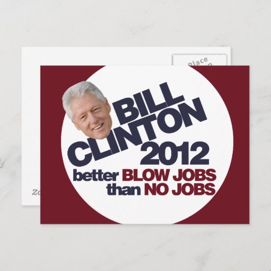 Bill Clinton 2012 Briefkaart (Voorkant / Achterkant)