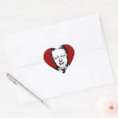 Bill Clinton 2016 Kandidaat Hart Sticker (Envelop)