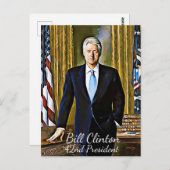 Bill Clinton 42e President Keepsake Briefkaart (Voorkant / Achterkant)