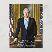 Bill Clinton 42e President Keepsake Briefkaart (Voorkant)
