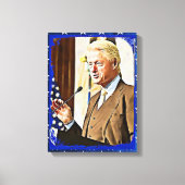 Bill Clinton 42e President Keepsake Canvas Art (Voorkant)