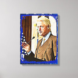 Bill Clinton 42e President Keepsake Canvas Art