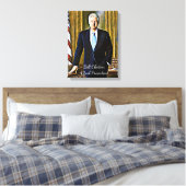 Bill Clinton 42e President Keepsake Canvas Art Afdruk (Insitu (Slaapkamer))