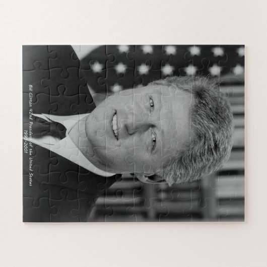 Bill Clinton 42e President van de Verenigde Staten Legpuzzel (Horizontaal)