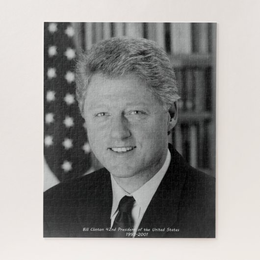 Bill Clinton 42e President van de Verenigde Staten Legpuzzel (Verticaal)
