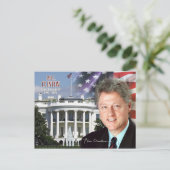 Bill Clinton - 42e President van de VS Briefkaart (Staand voorkant)