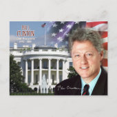 Bill Clinton - 42e President van de VS Briefkaart (Voorkant)