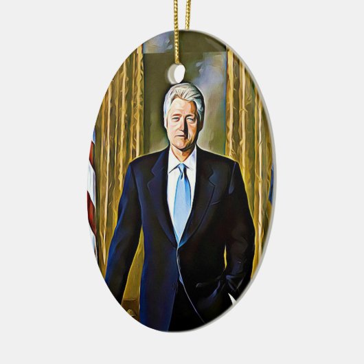 Bill Clinton 42nd President Keepsake Ornament (Links)