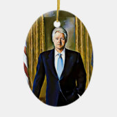 Bill Clinton 42nd President Keepsake Ornament (Voorkant)