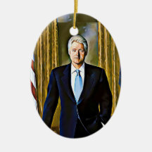 Bill Clinton 42nd President Keepsake Ornament