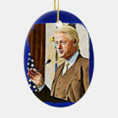 Bill Clinton 42nd President Keepsake Ornament (Achterkant)