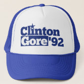 Bill Clinton Al Gore 1992 retro politiek Trucker Pet (Voorkant)