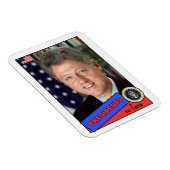 Bill Clinton Baseball Card Magneet (Rechterzijde)