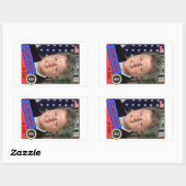 Bill Clinton Baseball Card Rechthoekige Sticker (Vel)
