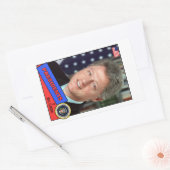Bill Clinton Baseball Card Rechthoekige Sticker (Envelop)