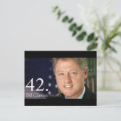 Bill Clinton Briefkaart (Staand voorkant)