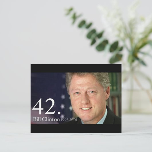 Bill Clinton Briefkaart (Staand voorkant)