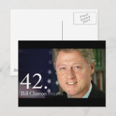 Bill Clinton Briefkaart (Voorkant / Achterkant)