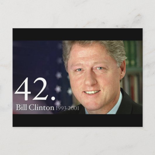 Bill Clinton Briefkaart (Voorkant)