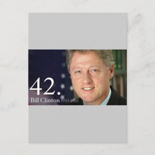 Bill Clinton Briefkaart (Voorkant)