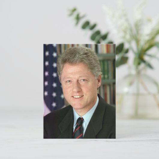 Bill Clinton Briefkaart (Staand voorkant)