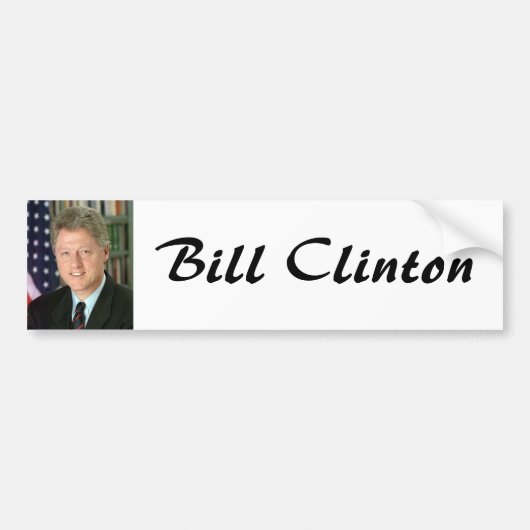 Bill Clinton Bumpersticker (Voorkant)