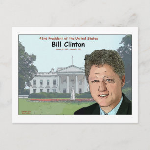 Bill Clinton Cartoon Briefkaart