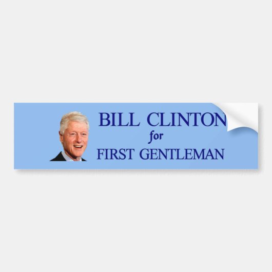Bill Clinton First Gentleman Bumpersticker 2016 (Voorkant)