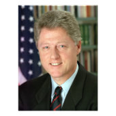 Bill Clinton Foto Afdruk (Voorkant)