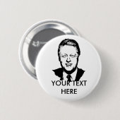 Bill Clinton Gear Ronde Button 5,7 Cm (Voorkant /achterkant)