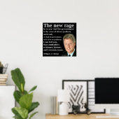 Bill Clinton Geen Overheid Rave Citaat Poster (Thuiskantoor)
