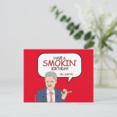 Bill Clinton Groet - Heb een Smokin 'Verjaardag -. Briefkaart (Staand voorkant)
