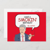 Bill Clinton Groet - Heb een Smokin 'Verjaardag -. Briefkaart (Voorkant / Achterkant)