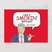 Bill Clinton Groet - Heb een Smokin 'Verjaardag -. Briefkaart (Voorkant)