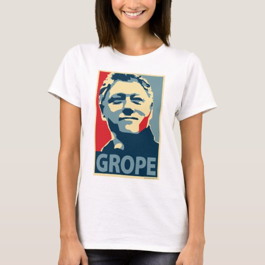 Bill Clinton - Grope: OHP Dames Top (Voorkant)