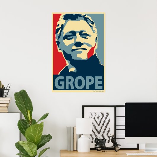 Bill Clinton - Grope: OHP Poster (Thuiskantoor)